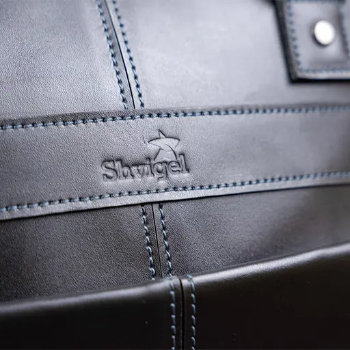 Чоловіча шкіряна сумка для ноутбука SHVIGEL 37х25,5х7,5 см sum0012566 - фото 8