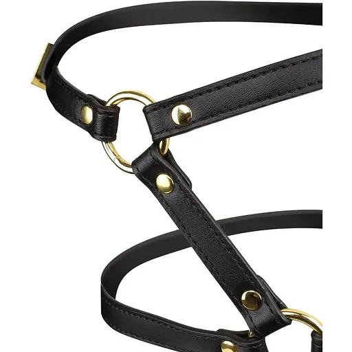 Маска-доспехи для орального секса Lockink Sevanda Blowjob Head Harness - фото 5