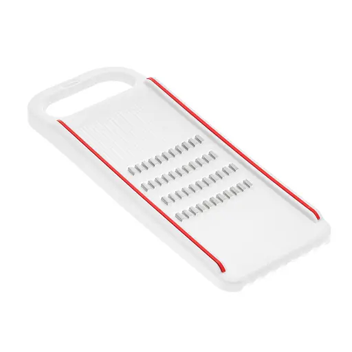 Терка пластмасова для корейської моркви та для нарізки соломкою овочів 26.5х10 см, Kitchette Білий 86818 - фото 1