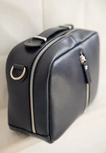 Жіноча шкіряна сумка Avenue синя Saffiano - фото 2