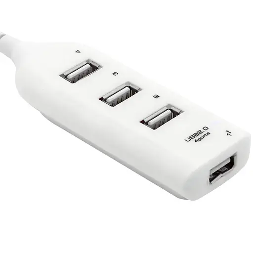 Usb-хаб-разветвитель GRAND Hub XD4 (4 порта Usb 2.0) белый - фото 2