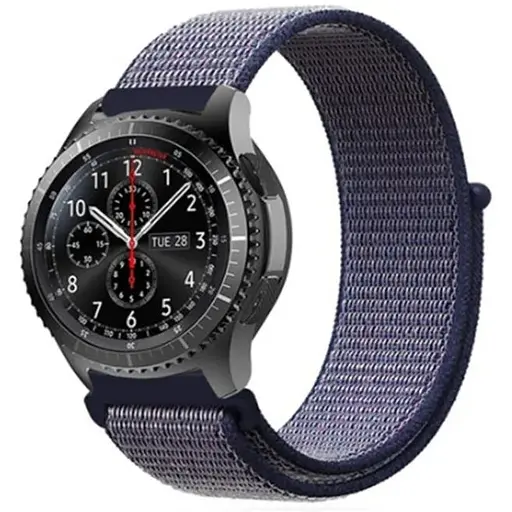 Ремешок DK CDK для Garmin Vivoactive 6 20mm Nylon Sport Loop (012415) (midnight blue) - фото 3