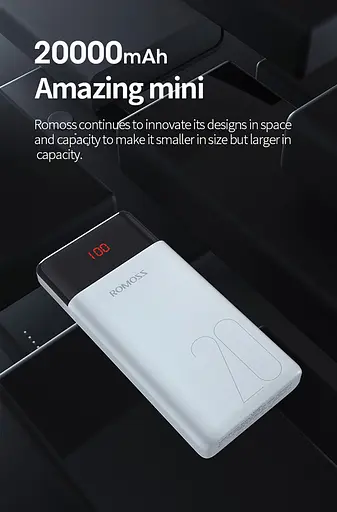 Зовнішній акумулятор Romoss 20000 mAh LT20PS (PLM20-102-1131H) - фото 7