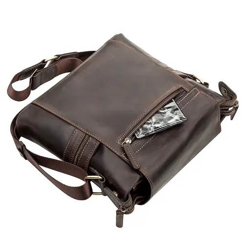 Чоловіча шкіряна сумка SHVIGEL 25х28х6 см sum0012498 - фото 5