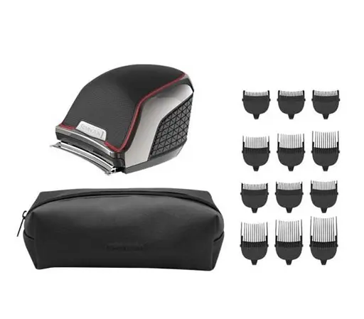 Машинка для стрижки Remington Quickcut Pro, мережа+акум., роторний мотор, насадок-12, титан.напил., чорний - фото 3