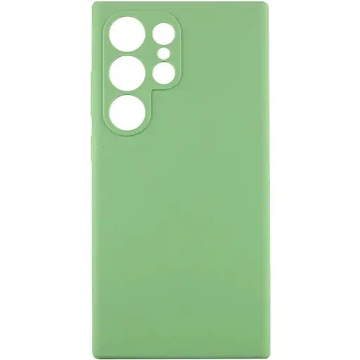 Чехол Lakshmi Silicone Cover Full Camera (AAA) для Samsung Galaxy S24 Ultra Мятный / Mint