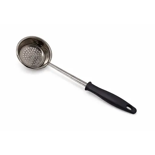 Шумівка-сито з нержавіючої сталі з великими отворами з ручкою 29.5 см Сріблястий 88144 - фото 1