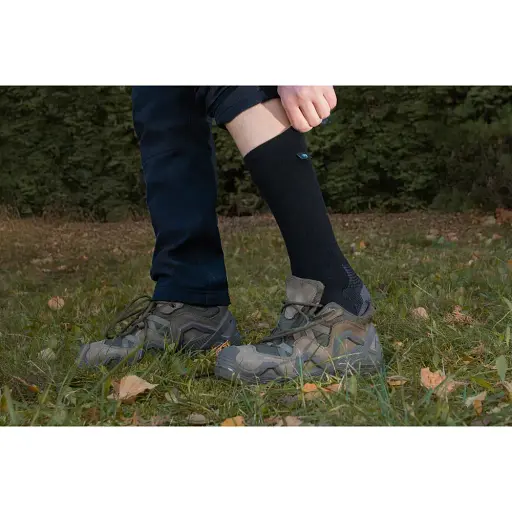 Носки DexShell Terrain Walking 2.0 Socks водонепроницаемые L 43-46 черно-серые - фото 3