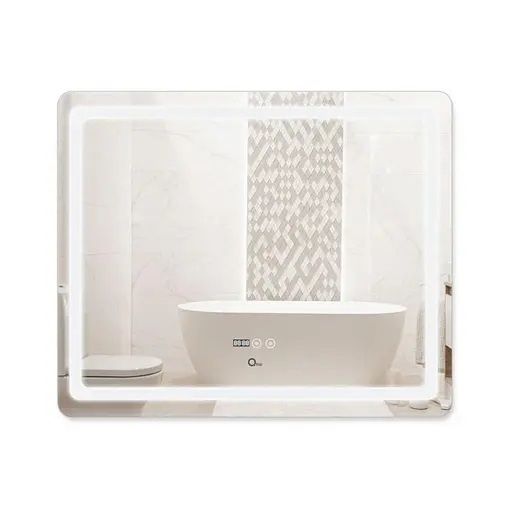 Зеркало Qtap Mideya с антизапотеванием (DC-F910) 1000x800 QT2078F910W, Белый - фото 1