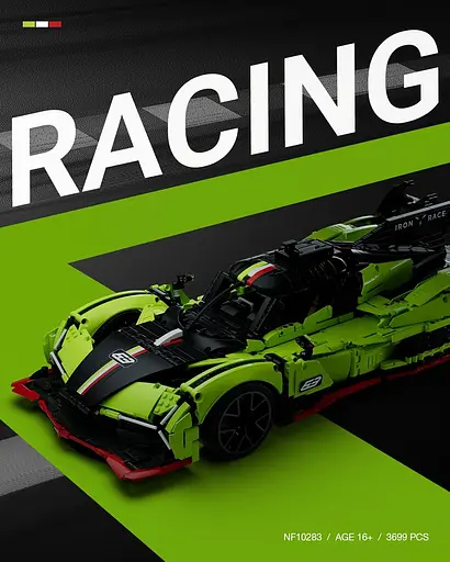 Конструктор Nifeliz Спортивний автомобіль S63 (NF10283) - фото 6