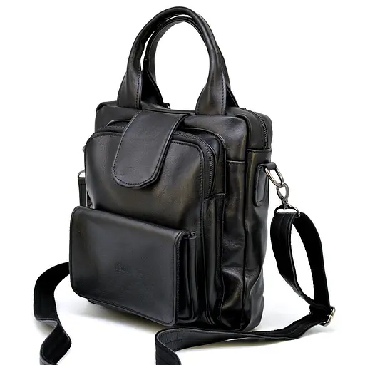 Чоловіча шкіряна сумка TARWA 25.5х7.5х30.5 см 000296915