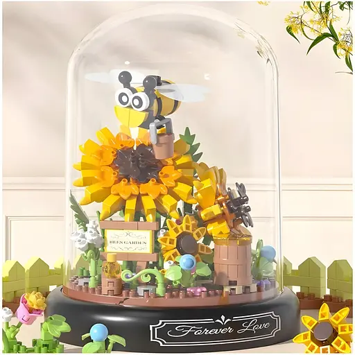 3D конструктор Подсолнухи под колбой на 548 деталей (2280-P) - фото 6