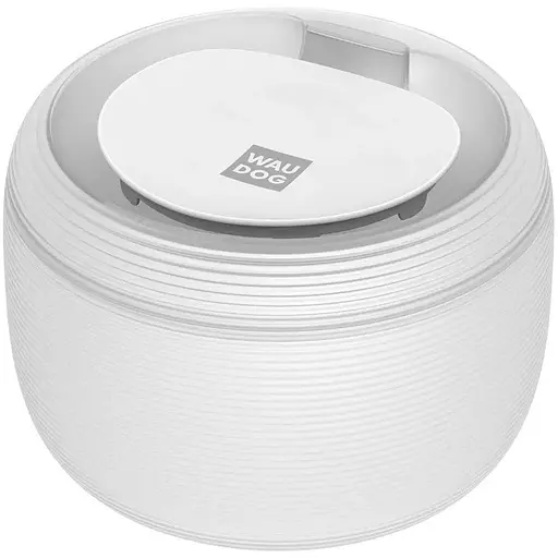 Фонтан-поилка для собак и кошек автоматическая Waudog с подсветкой 2.5 л белый