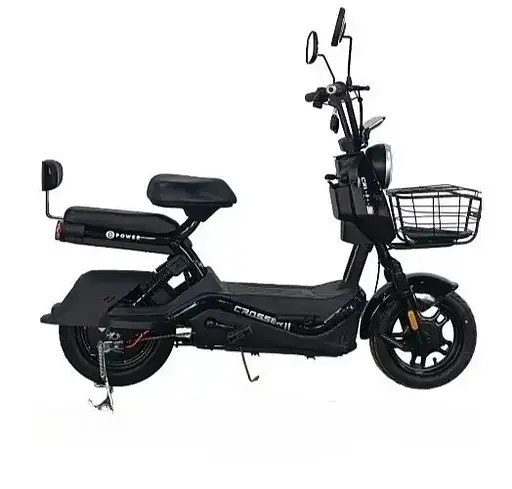 Електроскутер Двомісний Crosser CR1 (800W, 60V, 24ah графенові АБК) Чорний - фото 1