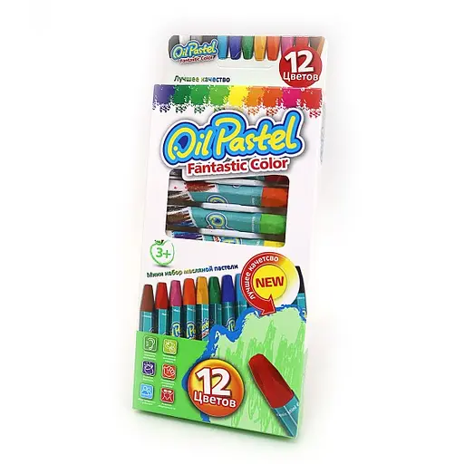 Мел пастельный, 3832-12, 12 цветов