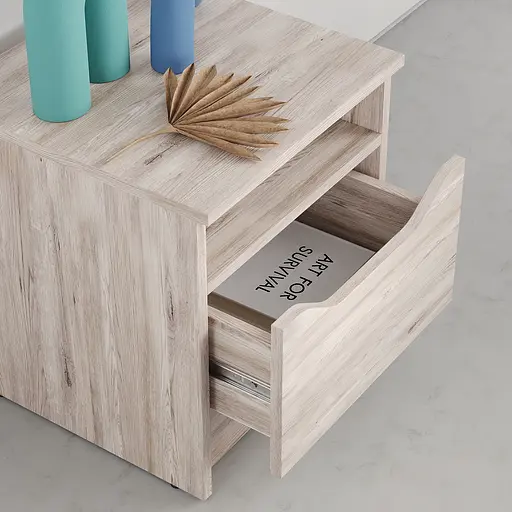 Приліжкова тумба MebelStar Лілу 40x40x44,5 см Аляска сірий (MBS-1377) - фото 3