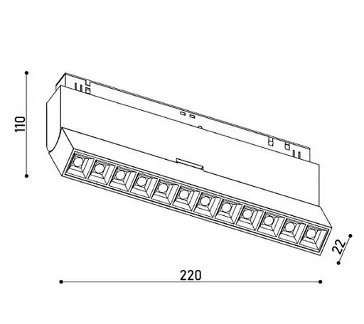 Светильник магнитный трековый KLOODI KDMG-BOOK220 DL 12W 3K BK - фото 2