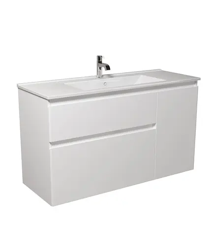 Тумба Мойдодир Baki 120-U з умивальником SU-120 Білий - фото 6