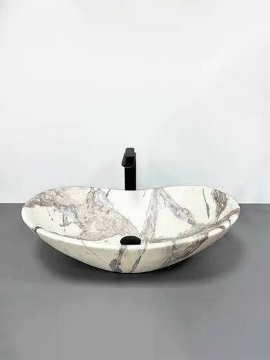 Умивальник VBI Turin thunder matt накладний VBI-011504, Мармур - фото 2