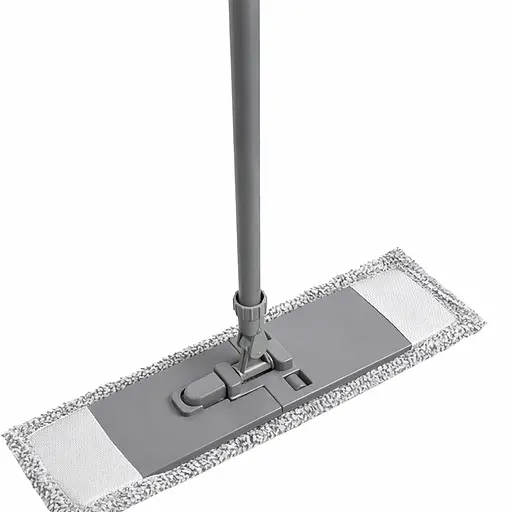 Плоская швабра с микрофибровой насадкой для мытья пола Серый 88131 - фото 2