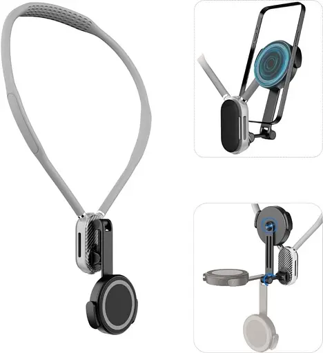 Многофункциональный магнитный держатель Funsnap SCS-NH001 на шею для смартфона - фото 2