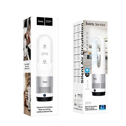 Вентилятор Hoco DF14 підлоговий бездротовий білий - фото 4