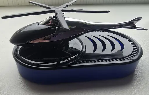 Ароматизатор автомобільний Вертоліт на сонячній батареї (Сірий) - фото 9