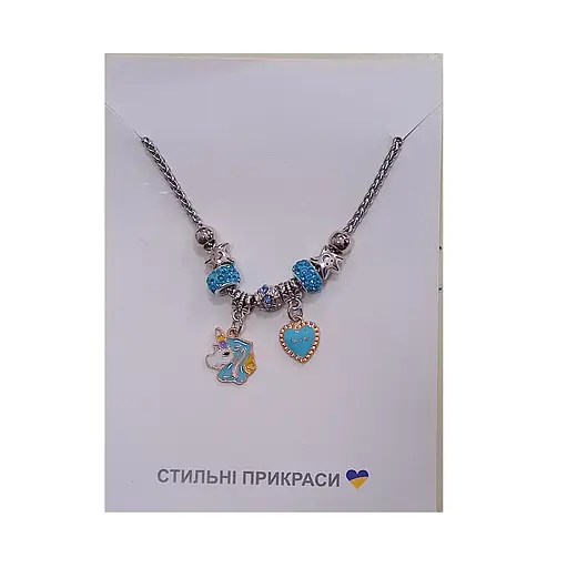 Набір дитячої біжутерії B4324, браслет із шармами типу пандора, Ціна за 1 набір, в пакеті (6923002043247) Вид 2 - фото 1