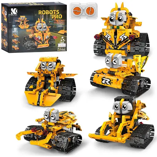 Конструктор детский на радиоуправлении 5 в 1 Bambi K96183 звук свет - фото 1