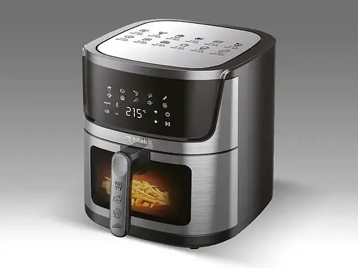 Аэрофритюрница Bitek BT-5395 цифровая мультипечь 14 л 4800 Вт с сенсорным управлением, большая air fryer без масла - фото 2