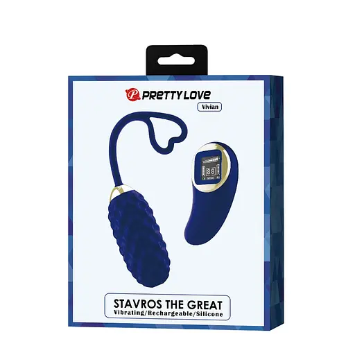 Виброяйцо Pretty Love Vivian 7.1 см синий - фото 8