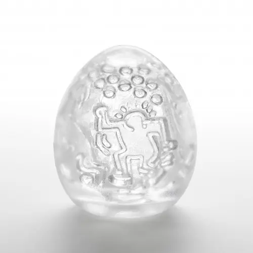 Мастурбатор яйцо Tenga Egg Keith Haring Dance белый - фото 2
