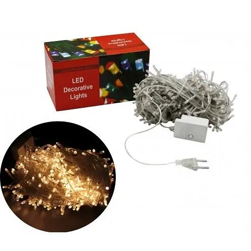 Гирлянда Brille 36157 №NC127-100-Н прозрачный шнур 8 функций 240-300LED 16 м 220v желтая