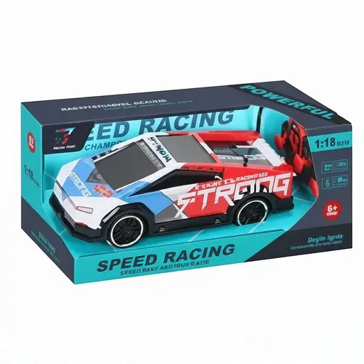 Радіокерована Машина US 22011, 1:18, Протиударна, Гумові шини, Підсвічування, Пульт 27 MHZ, Червона - фото 2