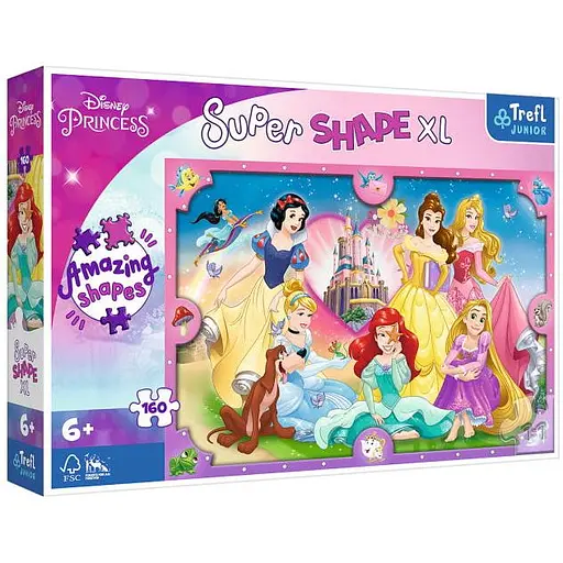Пазл Trefl Супер формы: Розовый мир Принцесс Принцессы Диснея XL 160 эл. (50025)