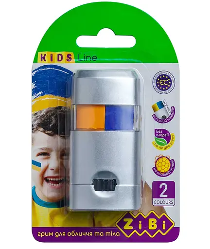 Фарби для обличчя та тіла Патріот, на водній основі, жовто-блакитні, 30 г