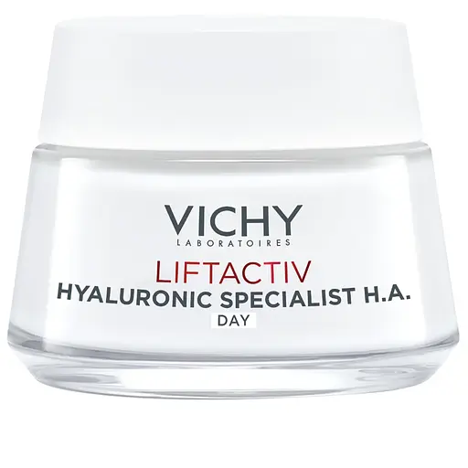 Розгладжуючий крем для обличчя Vichy Liftactiv H. A. з гіалуроновою кислотою для корекції зморшок для нормальної та комбінованої шкіри 50 мл
