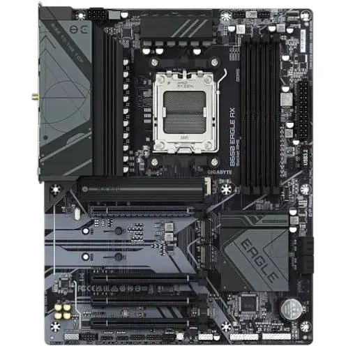 Материнская плата Gigabyte AM5 B650 EAGLE AX, B650, 4xDDR5, Int.Video (CPU), 4xSATA3, 3xM.2, 1xPCI-E 4.0x16, 3xPCI-E 3.0x16, Realtek 7.1, Realtek 7.1, Realtek 7.1, 4xUSB3.2/8xUSB2.0, HDMI/DP, ATX