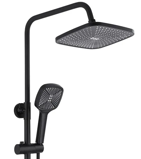 Душова система Rea Argus black з виливом REA-P2389, Чорний матовий - фото 3