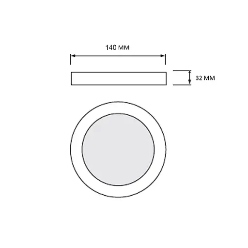 Світильник накладний MILENA-12 3CCT - фото 2