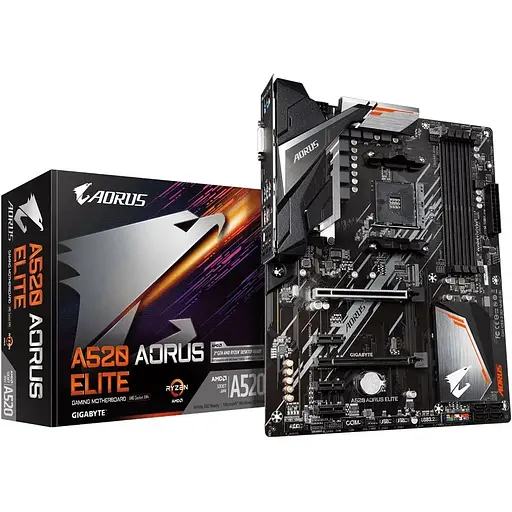Материнська плата Gigabyte A520 Aorus Elite Socket AM4 - фото 2