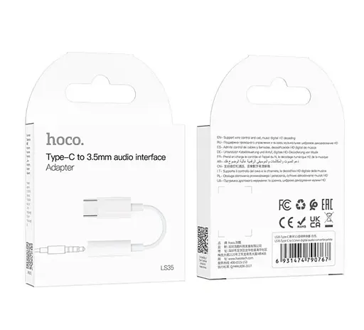 Аудиокабель Hoco LS35 Type-C to 3.5 мм digital audio converter - фото 4