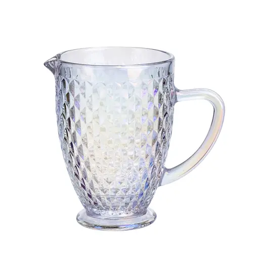 Кувшин для напитков 1.2 л из толстого стекла фигурный rainbow HP-19-251 - фото 1