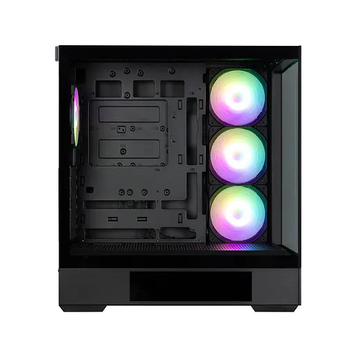 Zalman Корпус P40 DS без БЖ, 2xUSB3.0, 1x Type C, 3x120мм ARGB Reverse, 1x120мм ARGB, VGA 420мм, LCS ready, TG Side/Front Panel, Display, ATX, чорний - фото 7