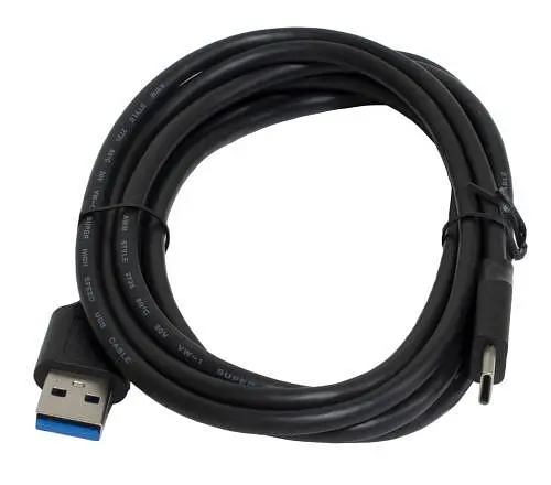 Кабель USB AM-Type-C, 2 м, черный, Patron, 3A (PN-USB3-TYPEC-2M) - фото 1