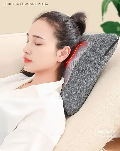 Массажная подушка для шеи и плеч с подогревом 759 АМ Роликовый массажер - фото 9