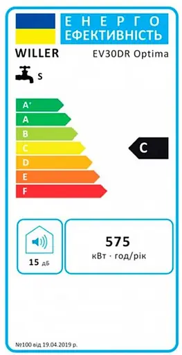 Водонагрівач Willer EV30DR серія Optima - фото 10