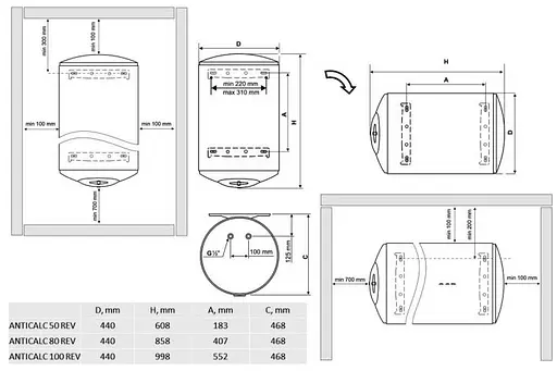 Бойлер TESY ANTICALC REV 50 - фото 3