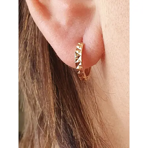 Золоті сережки Імперія золота з алмазною гранню. СБ645(А)І - фото 2