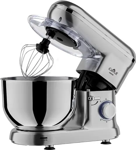 Кухонна машина Castle міксер CM-02S тістоміс планетарний 2000Вт срібний - фото 4